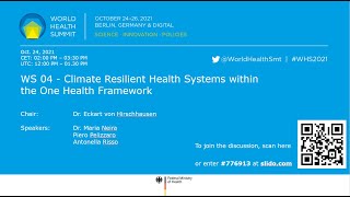 WS 04 - Climate Resilient Health Systems within the One Health Framework