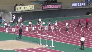 2015 10 12 25大 男子100mOP15組 フライング