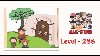 Brain test all star level 288 How can they open this door?