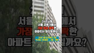 24년 4월 서울특별시 강북구 아파트 최대하락 TOP 3