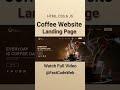 Coffee Website Using HTML & CSS | Step by Step Tutorial | Fast Code
