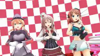 【MMD 艦これ】摩耶・プリンツ・ポーラでWAVE（日独伊三国同盟）