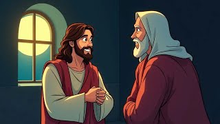 Nicodemus' Nighttime Talk with Jesus | Jesus and Nicodemus | Kids Bible Story