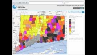 Timelapse CL&P Outage Map - Hurricane Sandy 10/29/2012-10/30/2012