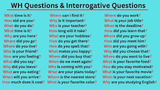 WH Questions in English | WH and Interrogative Questions Example | English Sentence Practice