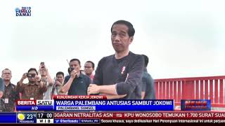 Kunjungan Kerja ke Palembang, Presiden Jokowi Sapa Warga Sekitar Jembatan Ampera