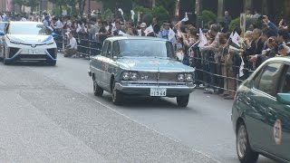 往年の名車８０台がパレード 東京モーターショー６０周年記念