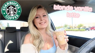 BLONDE VANILLA LATTE || STARBUCKS || FIRST IMPRESSION || NATIONAL COFFEE DAY