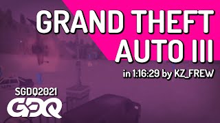 Grand Theft Auto III by KZ_FREW in 1:16:29 - Summer Games Done Quick 2021 Online