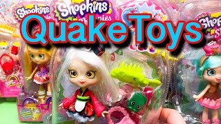 Super Shopkins Shoppies Sara Sushi with ExcluSives and Sensational Sweet Style QuakeToyS