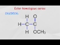 General formula of ester