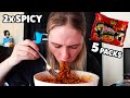 Korean 2x Spicy Fire Noodle Challenge