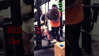 825 pound strong reverse band squat! #squatbar #squat #squats #legworkout #reverseband #legday #legs