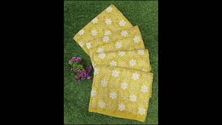 Silky net cotta Sarees