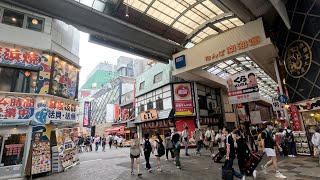 【大阪ミナミの街並み】なんば南海通り、黒門市場、日本橋筋（Nanba Nankai Street, Kuromon Market, Nihonbashi-suji）