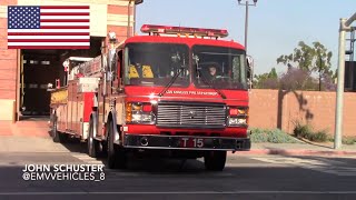 LAFD Truck 15 Responding