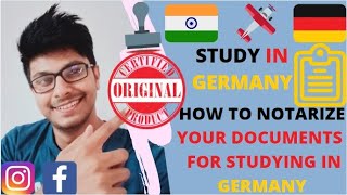 How To Notarize Your Documents For Studying In Germany|| Notarize Docs for sending it to University