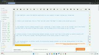 Developing concept map using cmap tool