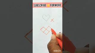 How to draw ❤️ heart🤞#art #drawing #reels #shorts