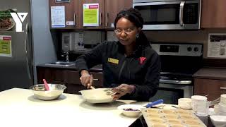 YMCA Collective Kitchen with Judy (48): Sweet Potato \u0026 Blueberry Muffins