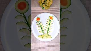 #cucumbercarving #art #cuttingfruit #vegetableart #easylifehack #cookwithsidra #shorts #diycrafts