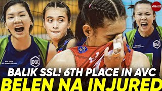 Bella Belen INJURED? NU 6th Place sa AVC Club! Nakarne ng Vietnam! Balik SSL to DEFEND THE CROWN!