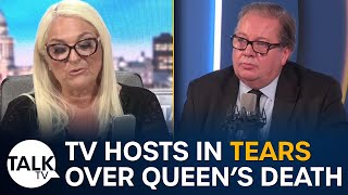 TV hosts cry on hearing news of Queen's death