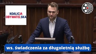 Krzysztof Truskolaski - ws. świadczenia za długoletnią służbę