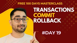 [DAY 19] HINDI JDBC Transactions & PreparedStatement Tutorial | Commit Rollback Explained | Security
