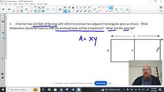 Optimization Problem #5: Optimizing a Rectangular Area