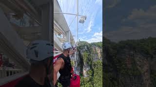 胆小误入！挑战100种运动，今天是高空蹦极！#sports #challenge #bungeejumping