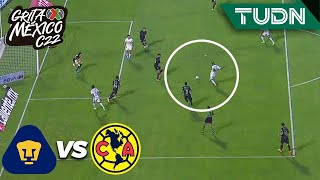 ¡MILAGRO! Favio tira y Jordan apaga el fuego | Pumas 0-0 América | Grita México C22 - J7 | TUDN