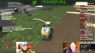 Twitch Bit: Flying Trailer in Farming Simulator 15 PC