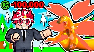 Spending $100,000 to become A GODLY CLICKER  in Roblox