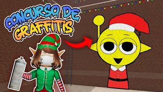 CONCURSO de GRAFFITIS DE NAVIDAD en SPRAY PAINT 😎 | ROBLOX