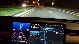 Tesla Beta FSD version 2020.40.8.10 drive 1