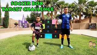 soccer box target challenge damian deion in motion - damian and deion fortnite