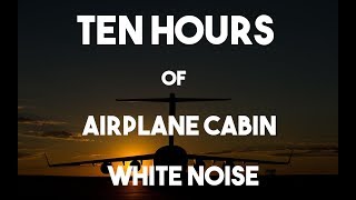 No ADS || Airplane White Noise || Jet Sounds || Sleep, Study, Reading, Homework Aid || 10 Hours