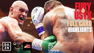 NONSTOP KNOCKDOWNS | Tyson Fury vs. Oleksandr Usyk  Card Highlights (Ring of Fir