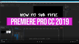 สอนใส่ซับไตเติ้ล SubTitle ในโปรแกรม adobe premiere pro