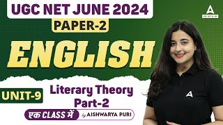 UGC NET English Literature Unit 9 | Literary Theory (Part 2) By Aishwarya Puri