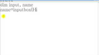 VBscript input box full tutorial! Have a conversation with it with code easy to learn and do