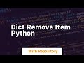 dict remove item python
