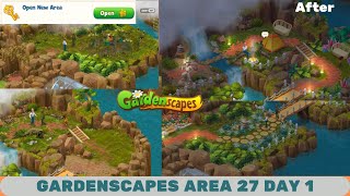 Gardenscapes New Acres - Legendary Path - Day 1   Gardenscapes Area 27 - Day 1 - New Area Opened