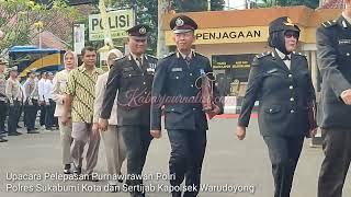 Para Pengurus PP Polri Cabang Sukabumi Kota Sambut Anggota Baru Usai Upacara Pelepasan di Mapolres