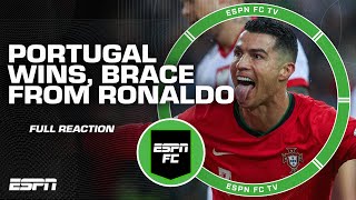 RONALDO BRACE 😱 FULL REACTION to Portugal's win over Poland | ESPN FC