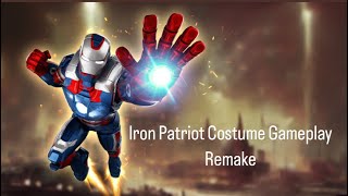 Marvel Strike Force Iron Patriot classic costume gameplay (no commentary) [Part One Remake]