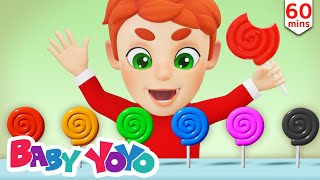 The Colors Song (Color Candies) + more nursery rhymes & Kids songs - Baby yoyo