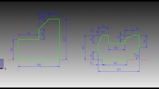 mastercam2021사용한 직선그리기 연습