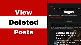 How To View Deleted Posts On Reddit